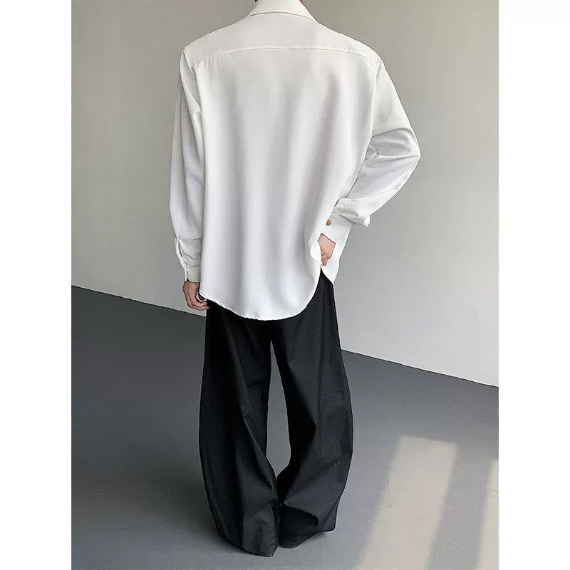 Plain Design Long Sleeve Shirt