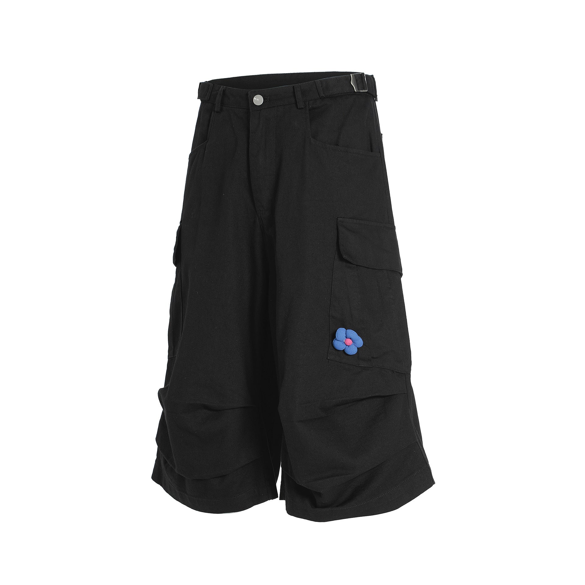 Multi-Pocket Straight Short Cargo Pants