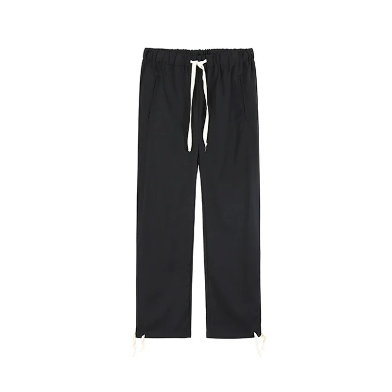Oversize Belted Tailored Jacket & Wide-Leg Trousers Setup