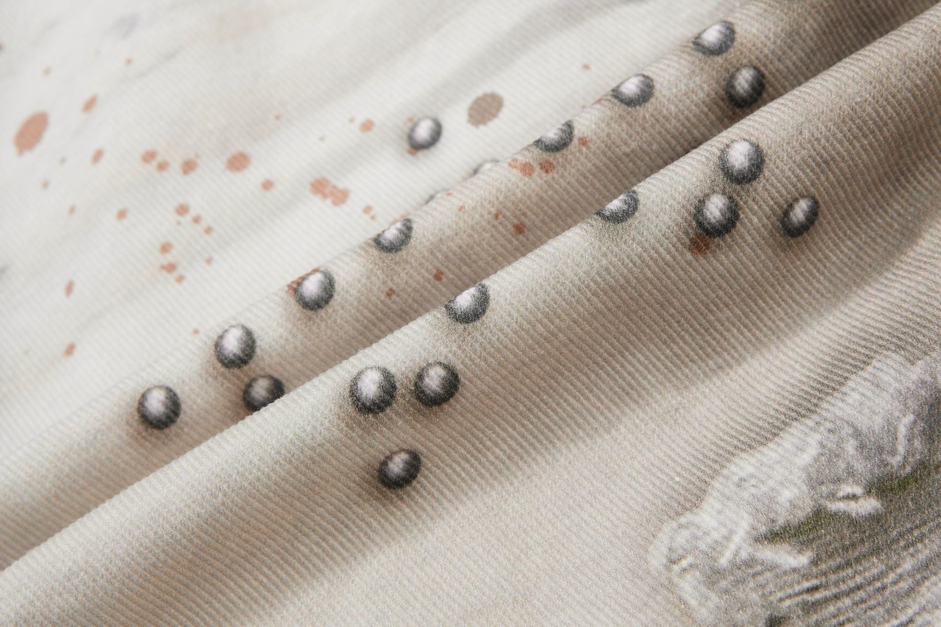 Studs Paint Wing Wide Leg Denim Jeans