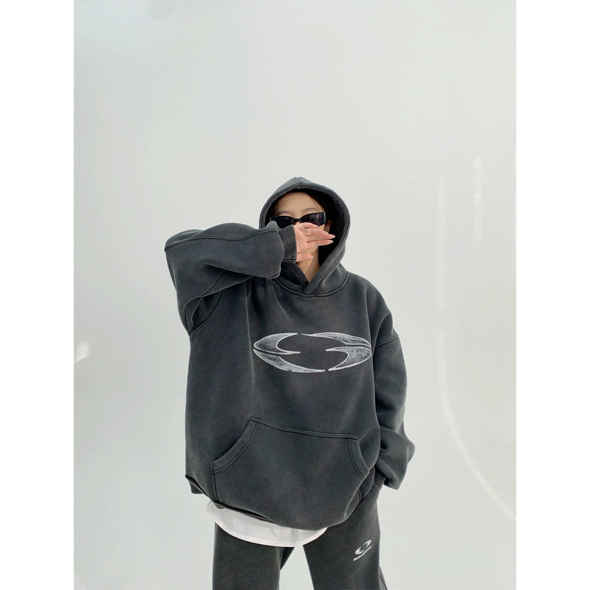 Thick Heavyweight Print Hoodie & Pants Set