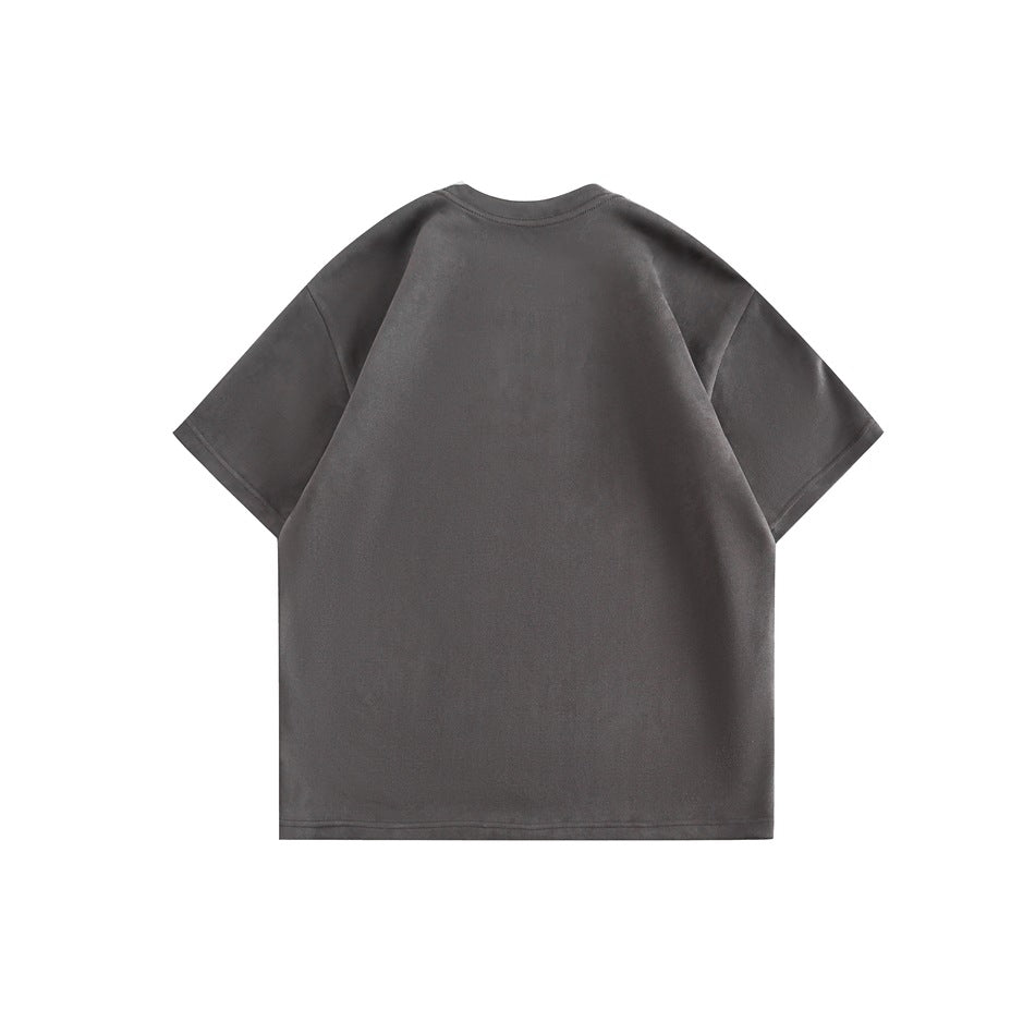 Camiseta holgada con gráficos de mariposas descoloridas