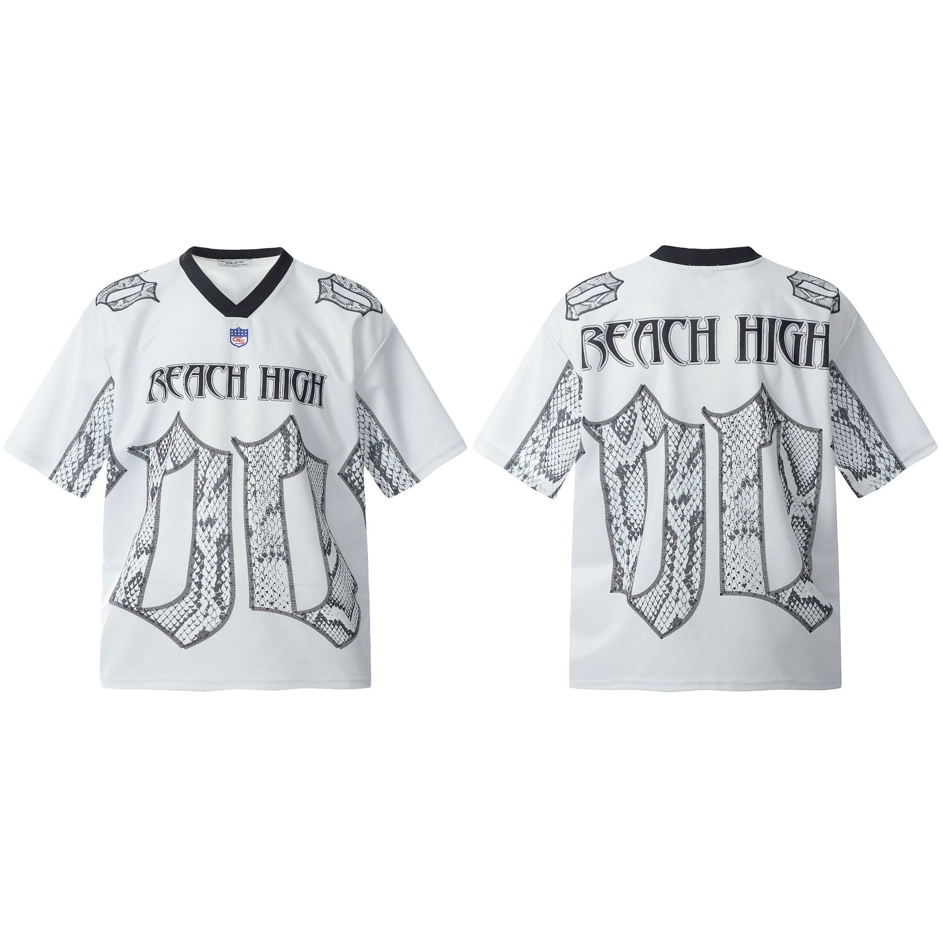 Jersey Style Snake Print T-Shirt - MADXMARX