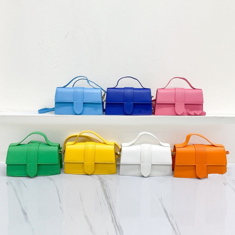 Mini Color-Pop Structured Shoulder Bag