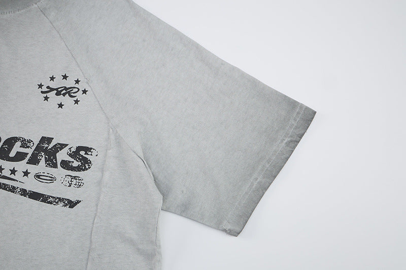 Washed Logo Print Short Sleeve T-Shirt