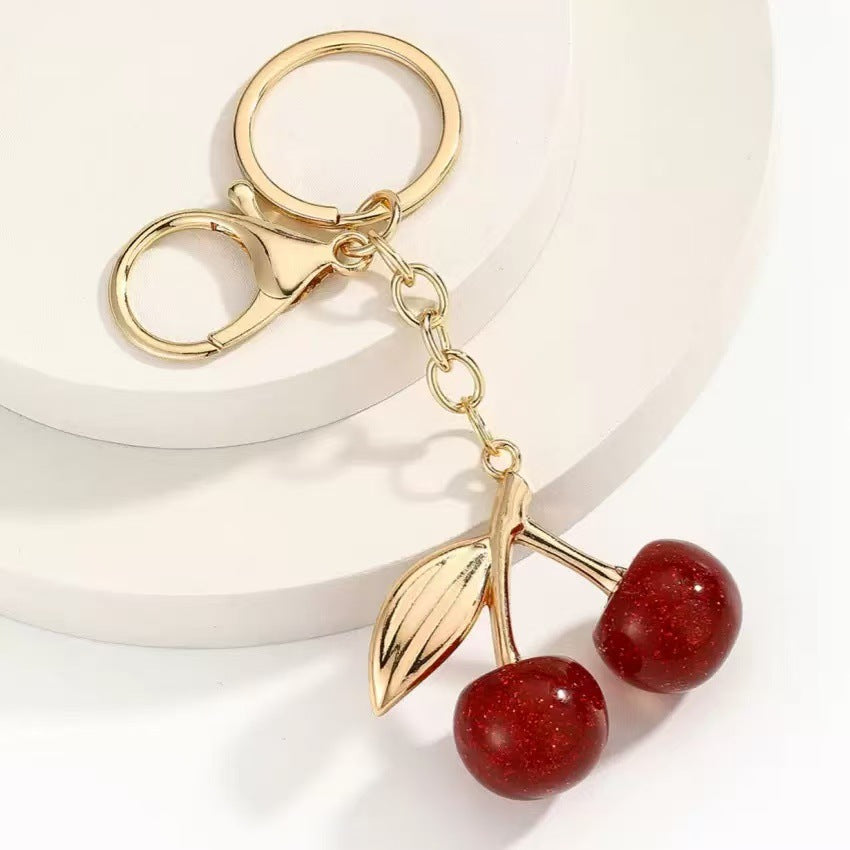 The Trendy Cherry Keychain