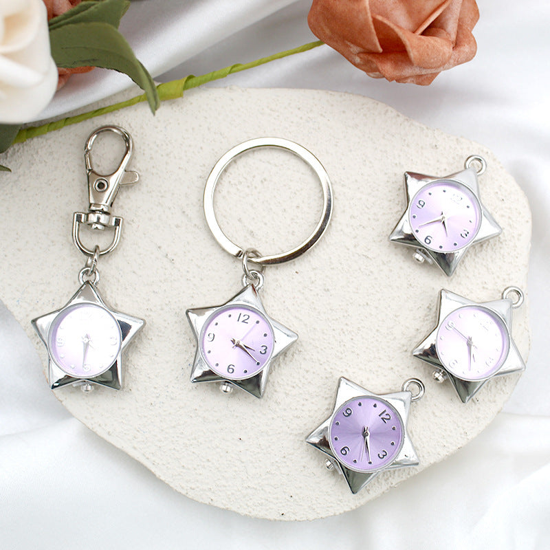 Star Clock keychain