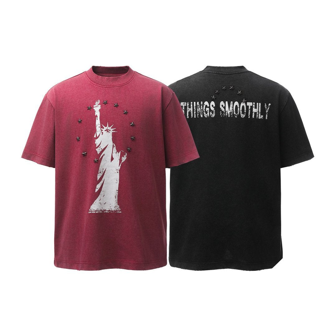Heavyweight Metal Detail Short Sleeve T-Shirt