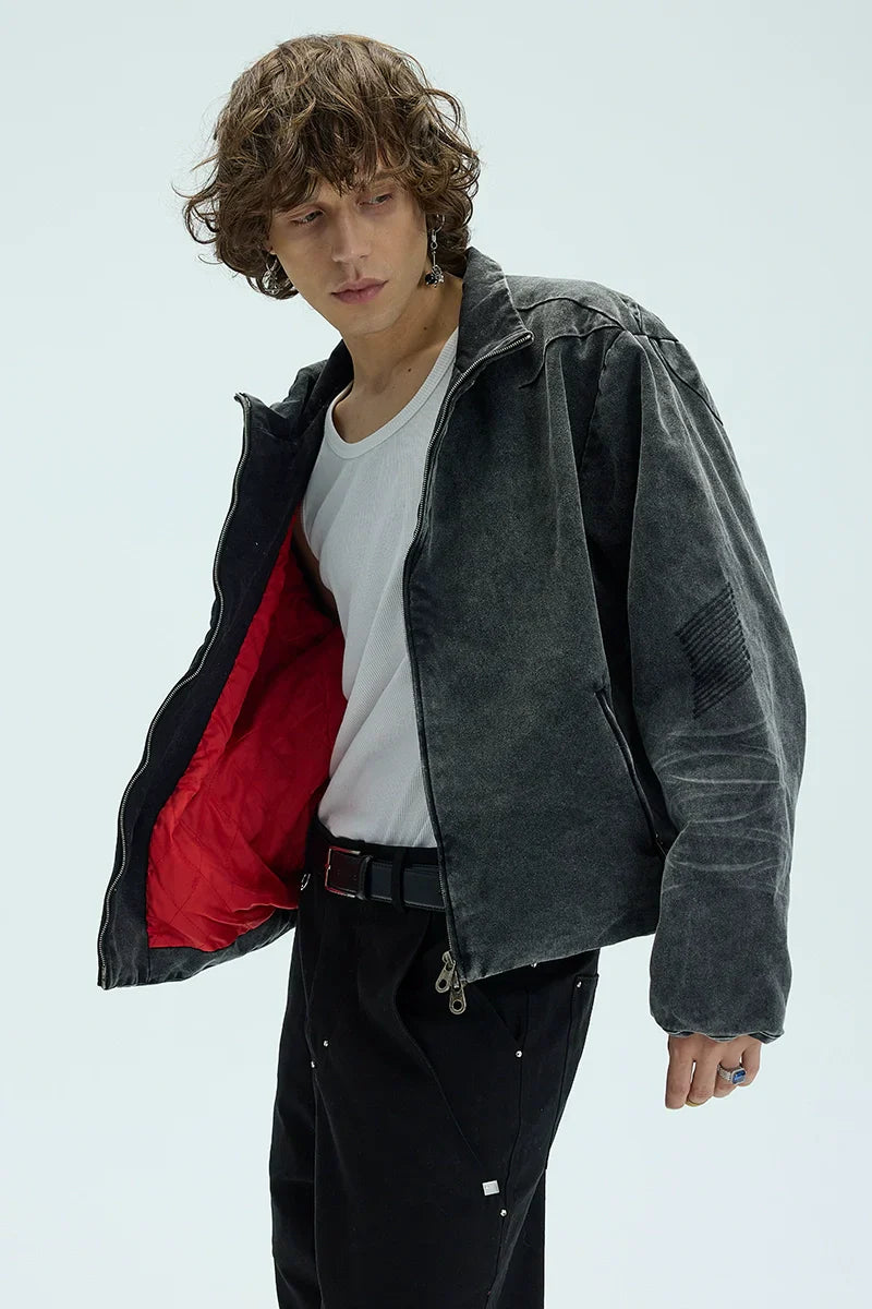 Heavyweight Washed Zipper Jacket