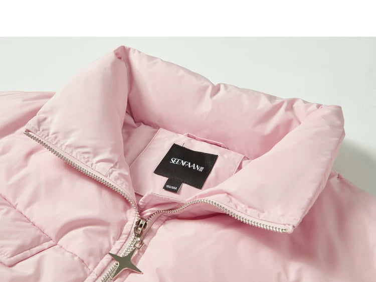 Ensemble veste courte légère en duvet de canard blanc et jupe