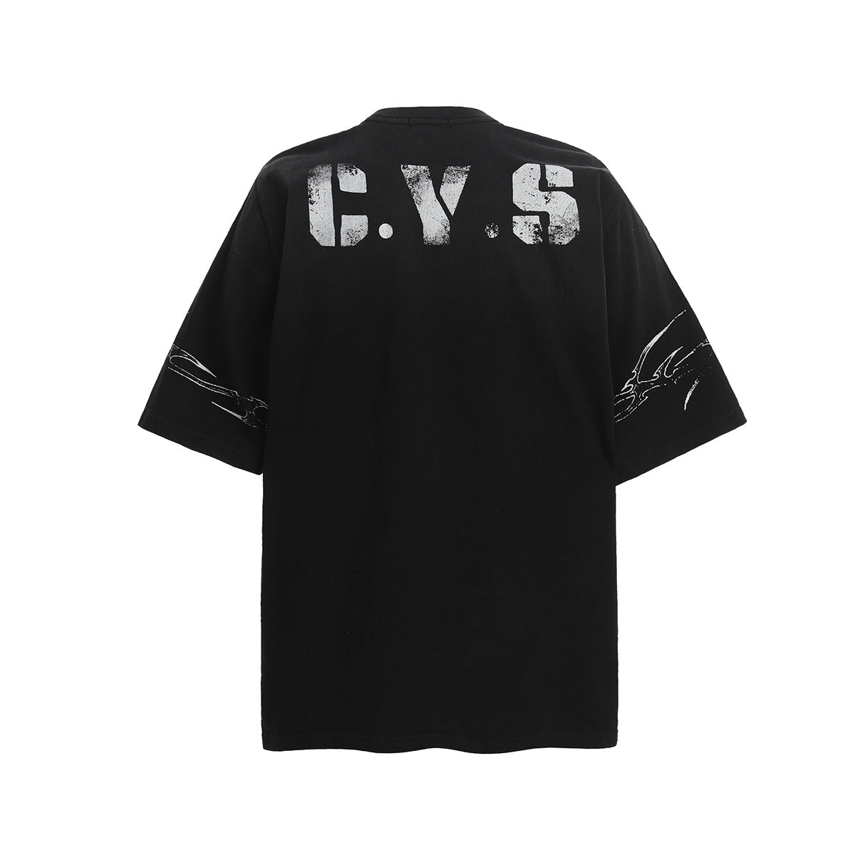 Washed Number Print Short Sleeve T-Shirt
