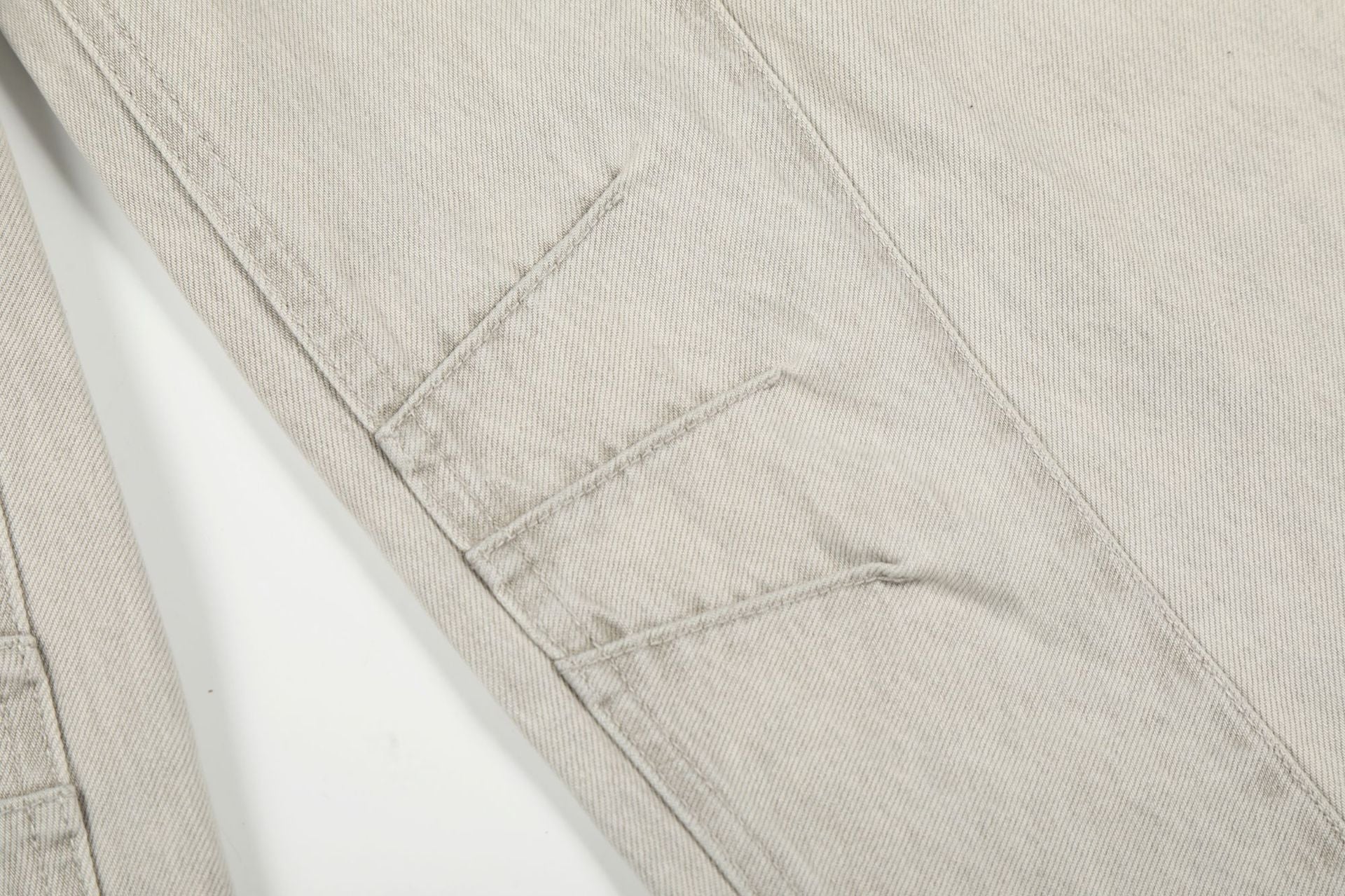 Panel Curved Wide Leg Cargo Pants