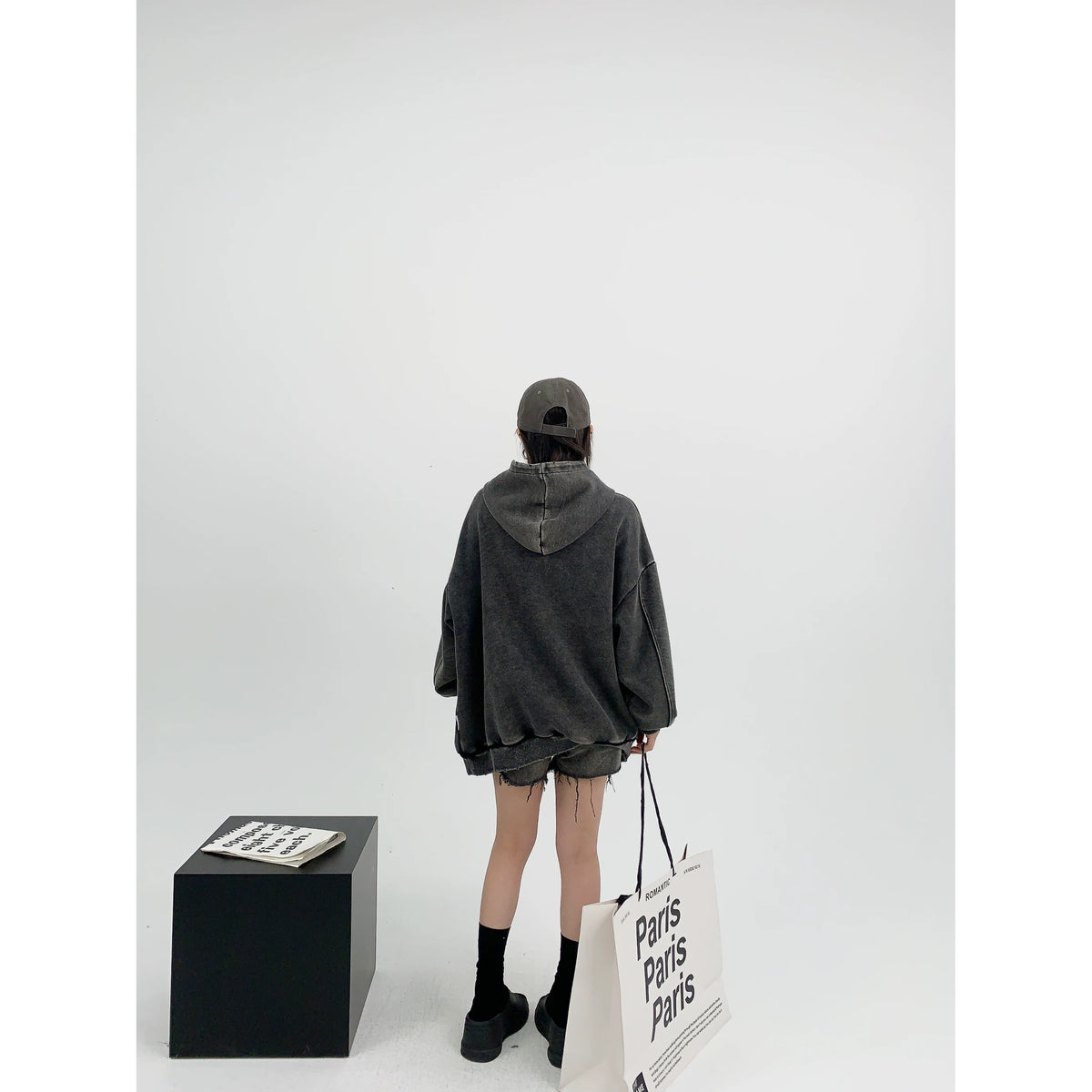 Logo Embroidery Unisex Oversized Hoodie