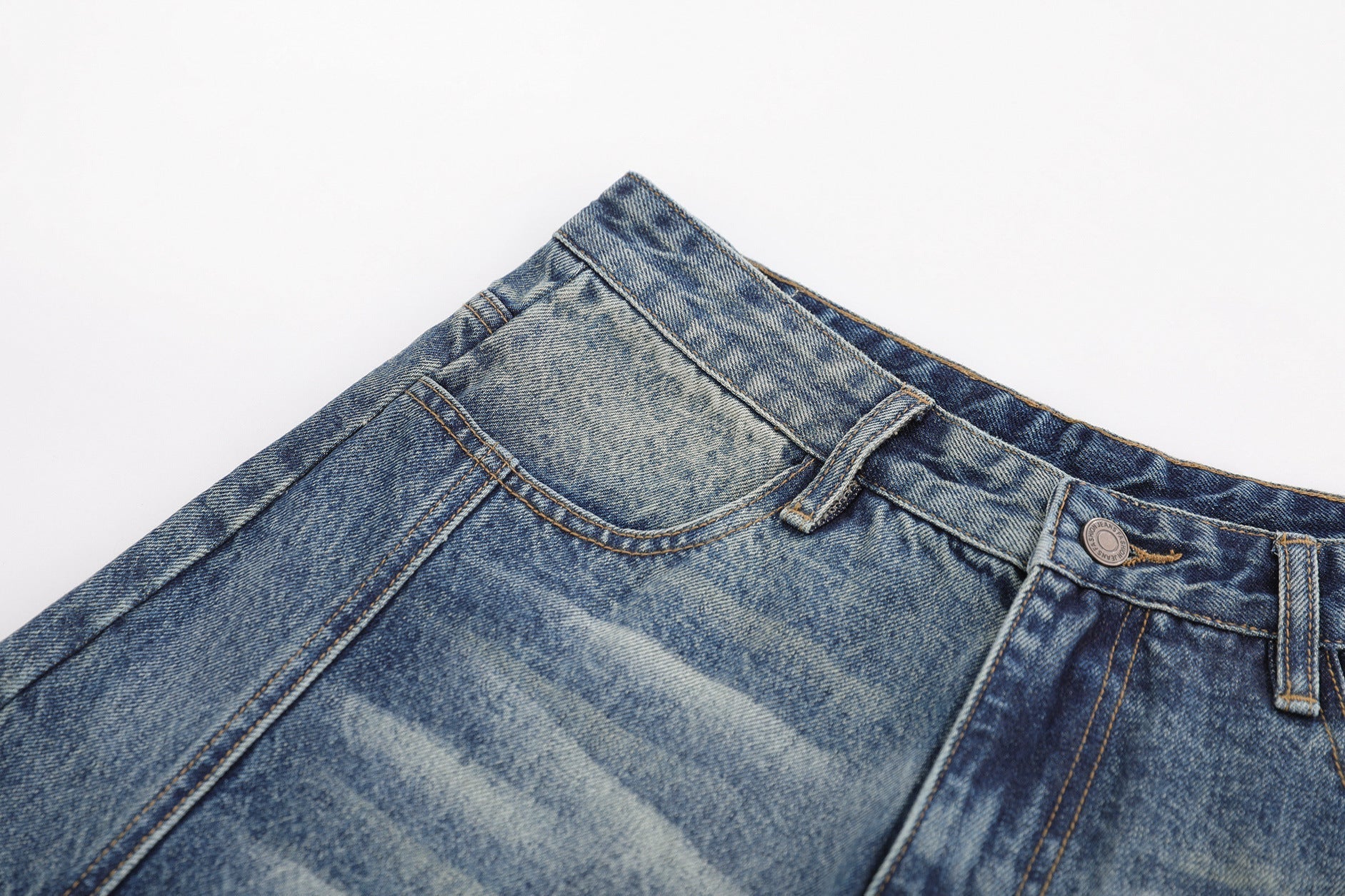 Denim Wash Wide Leg Jort