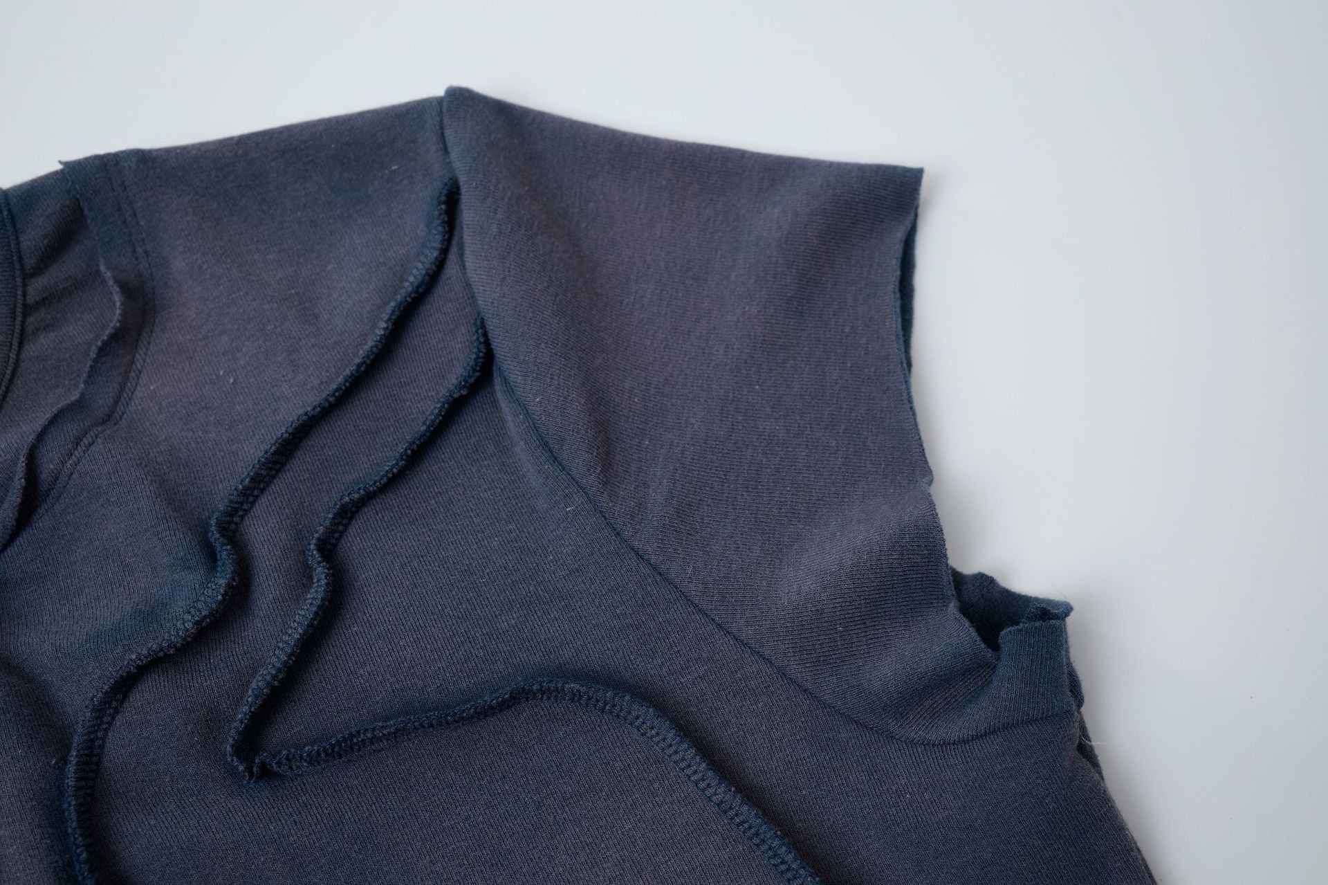 Washed Deconstruction Layered Short Sleeve T-Shirt