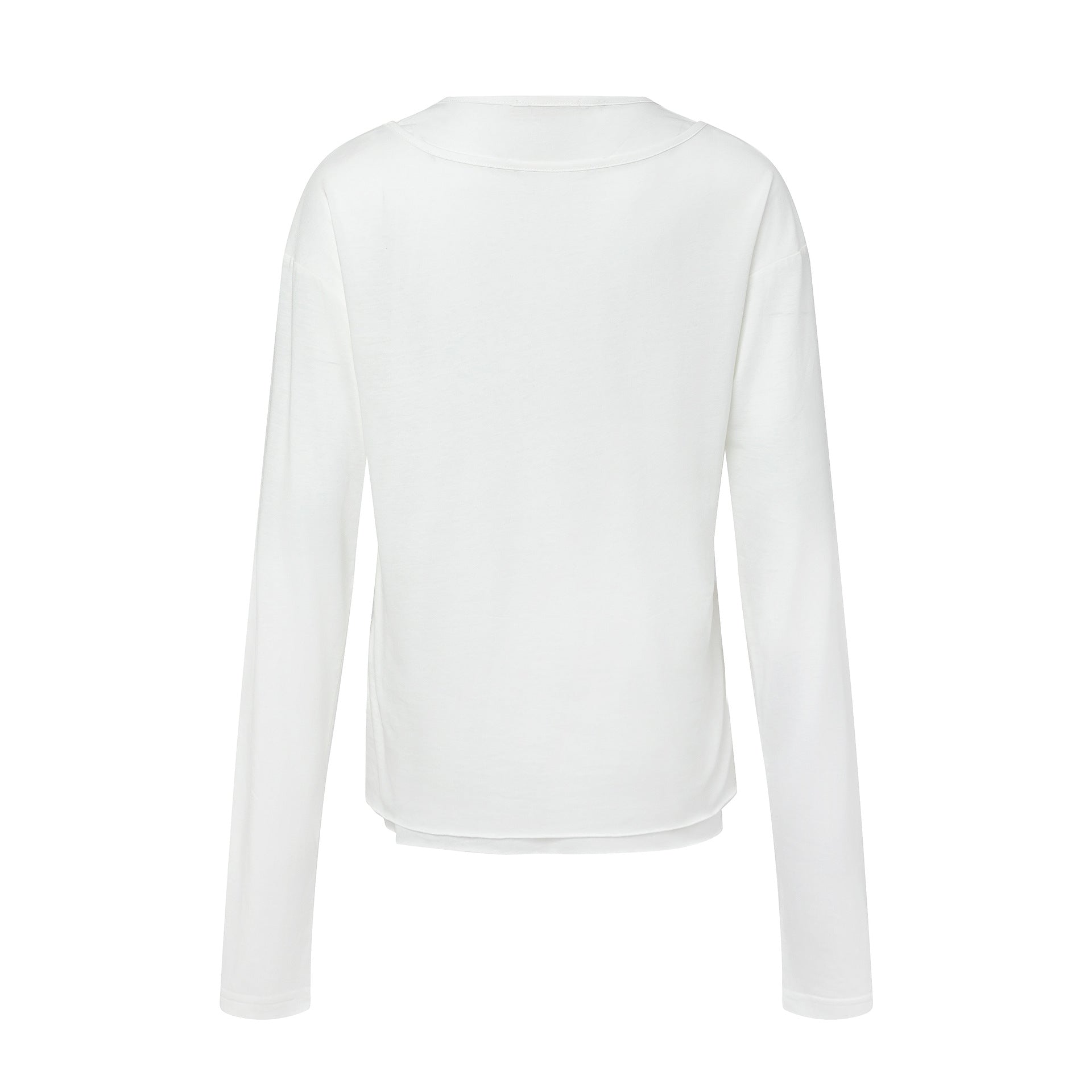 Deconstruction Pleats Long Sleeve T-Shirt