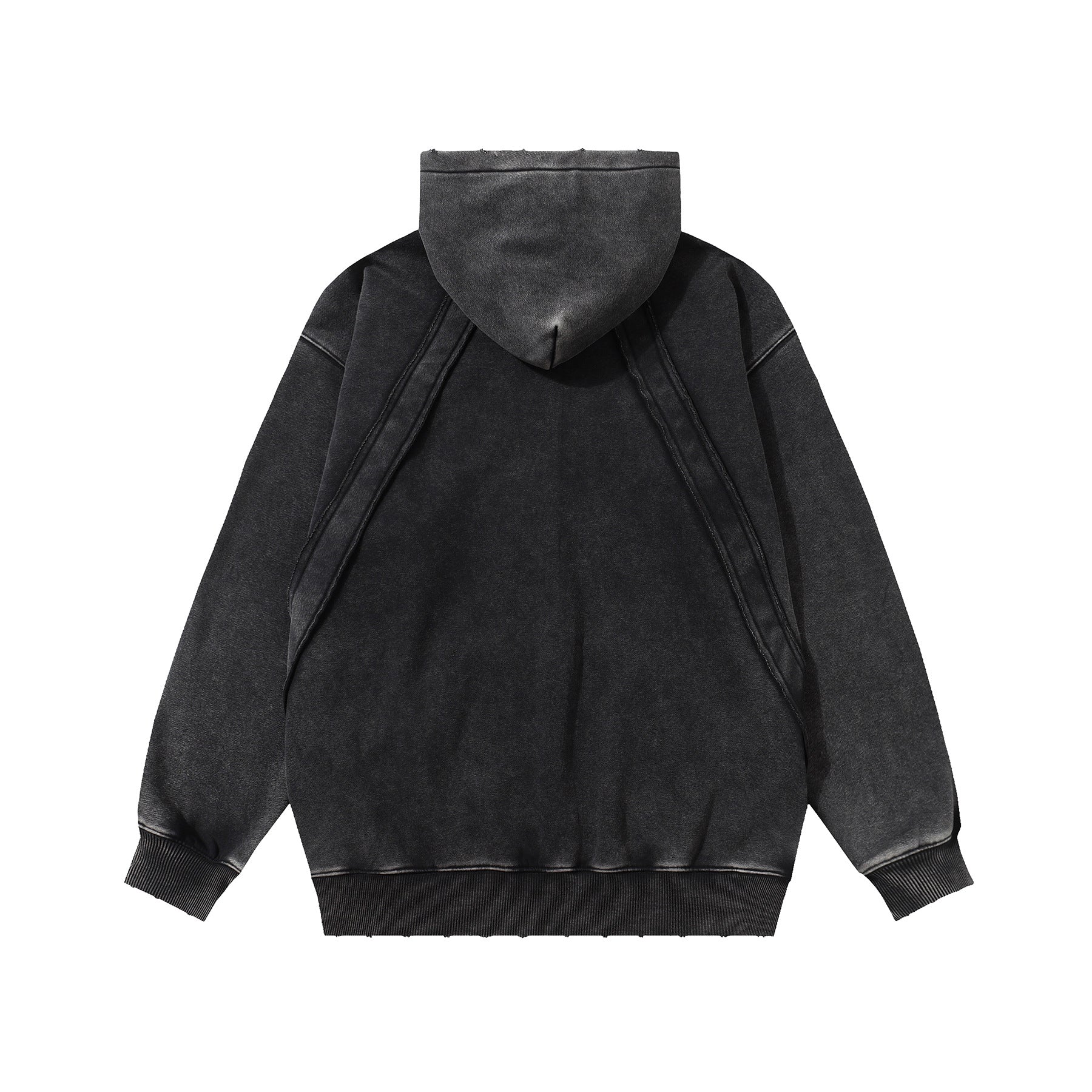 Heavyweight Washed Fleece Lining Pullover Hoodie
