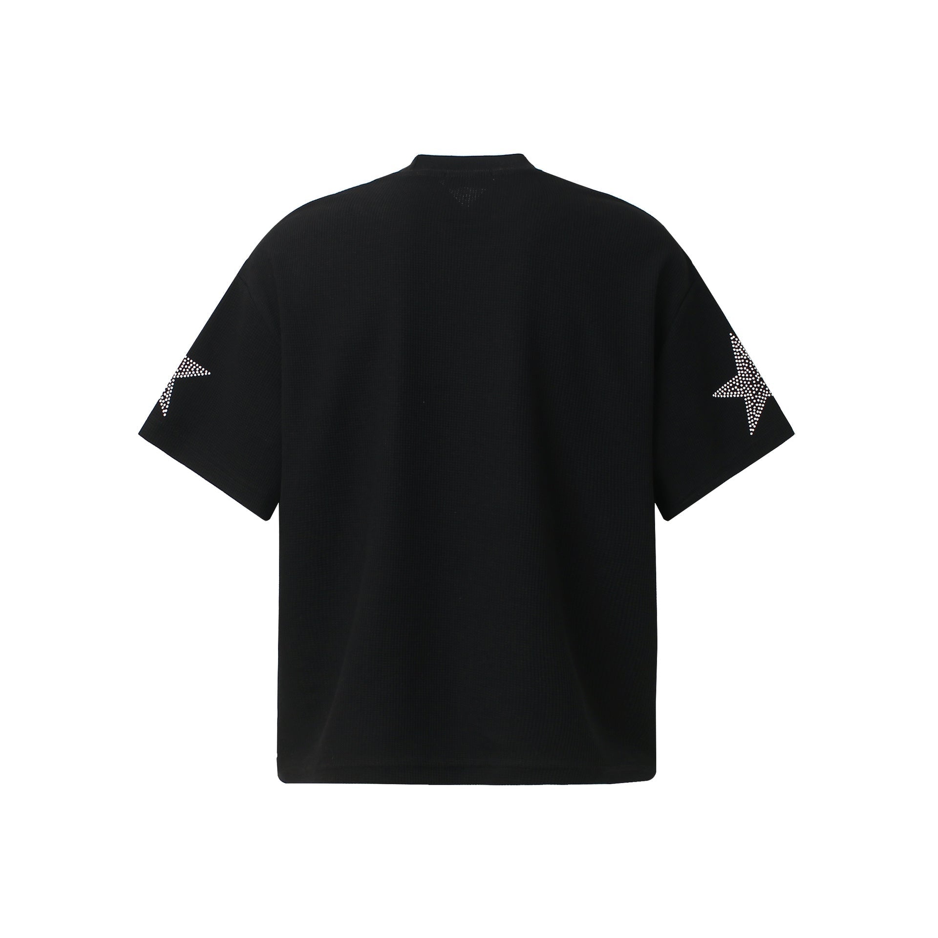 Graffiti Tiger Print Waffle Oversize Short Sleeve T-Shirt