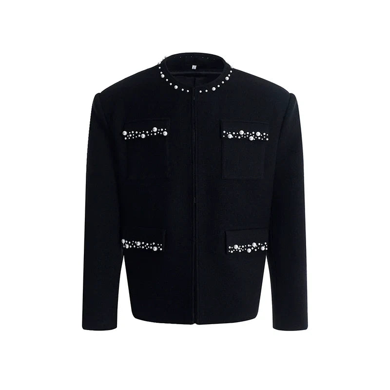Embroidery Pearl Design Jacket