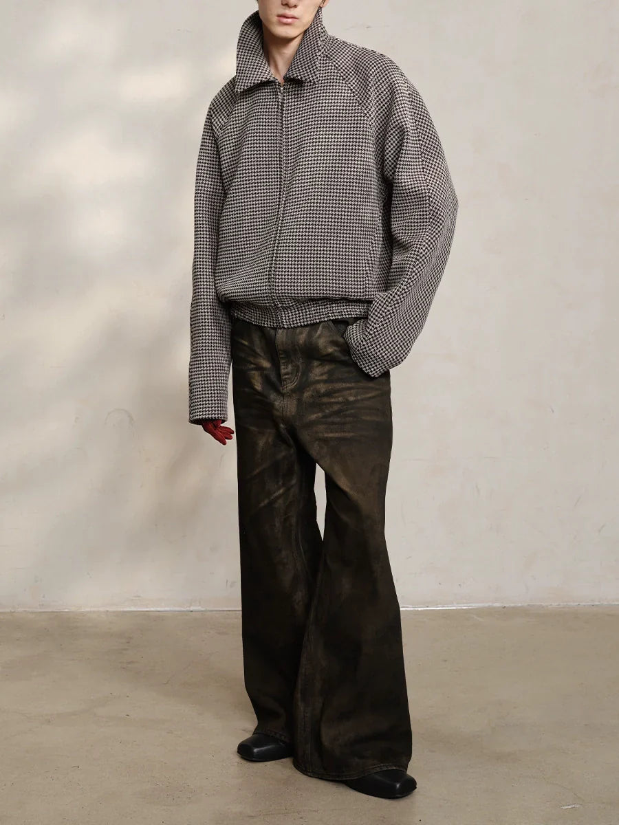 Houndstooth Short Jacket