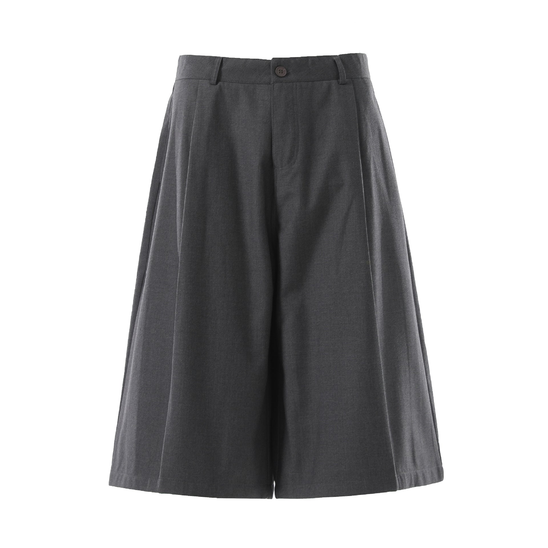 Pleats Cropped Pants