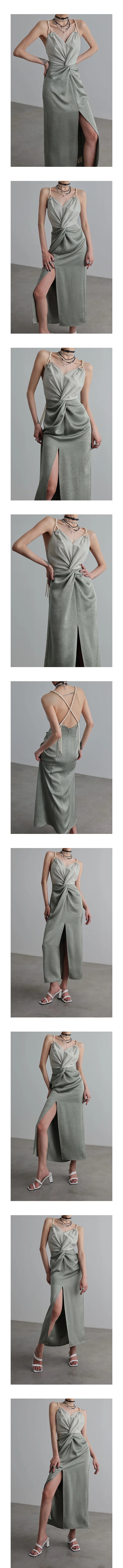Slit Design Camisole Dress