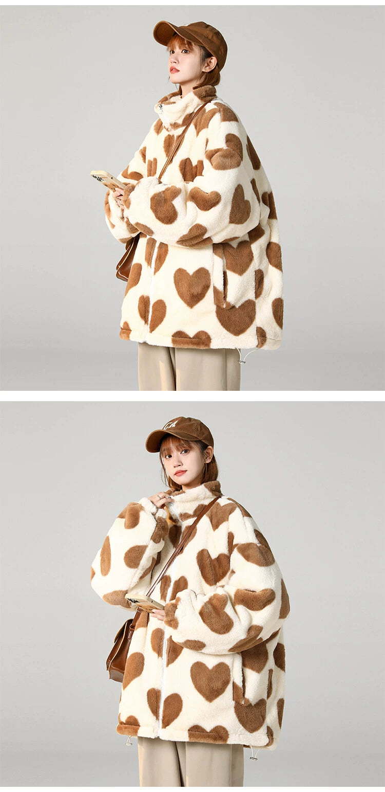 Chaqueta extragrande de piel Love Struck