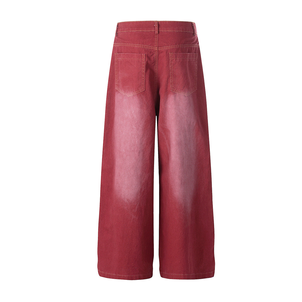 Washed Paint Studs Wide Leg Pants
