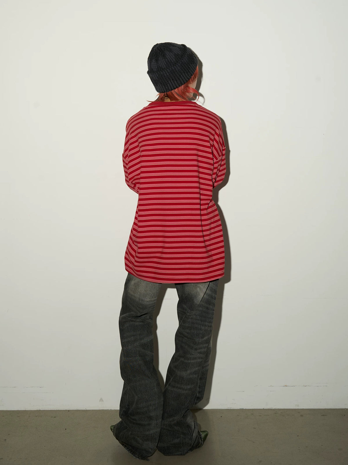 Contrast Stripe Long Sleeve T-Shirt