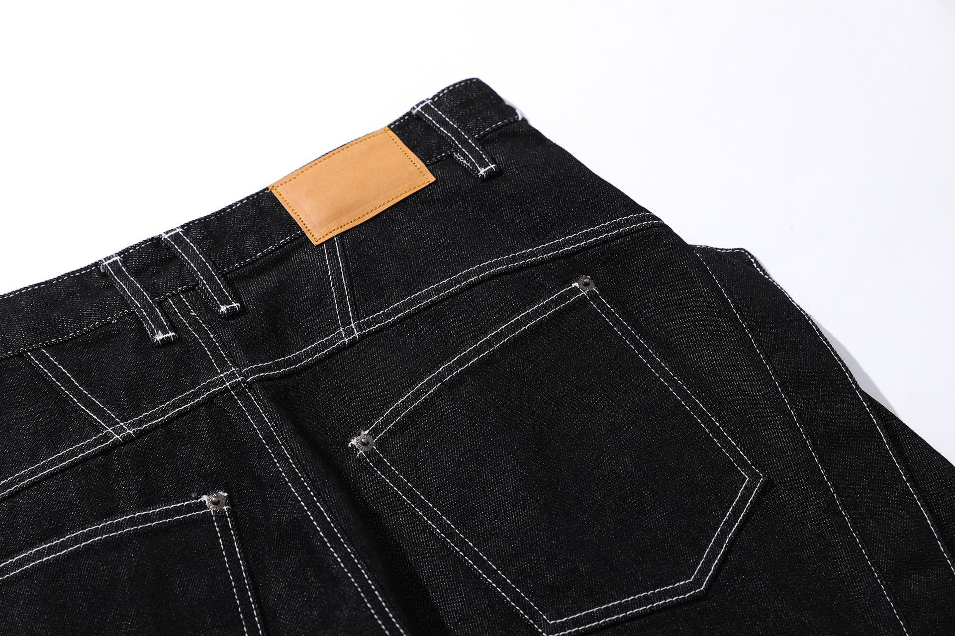 Raw Denim Deconstruction Wide Leg Jort