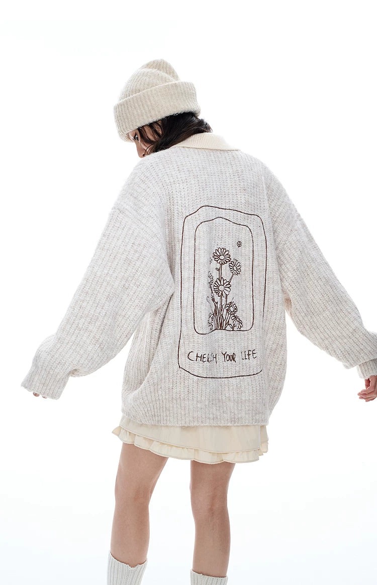 Pullover Polo Knit Sweater