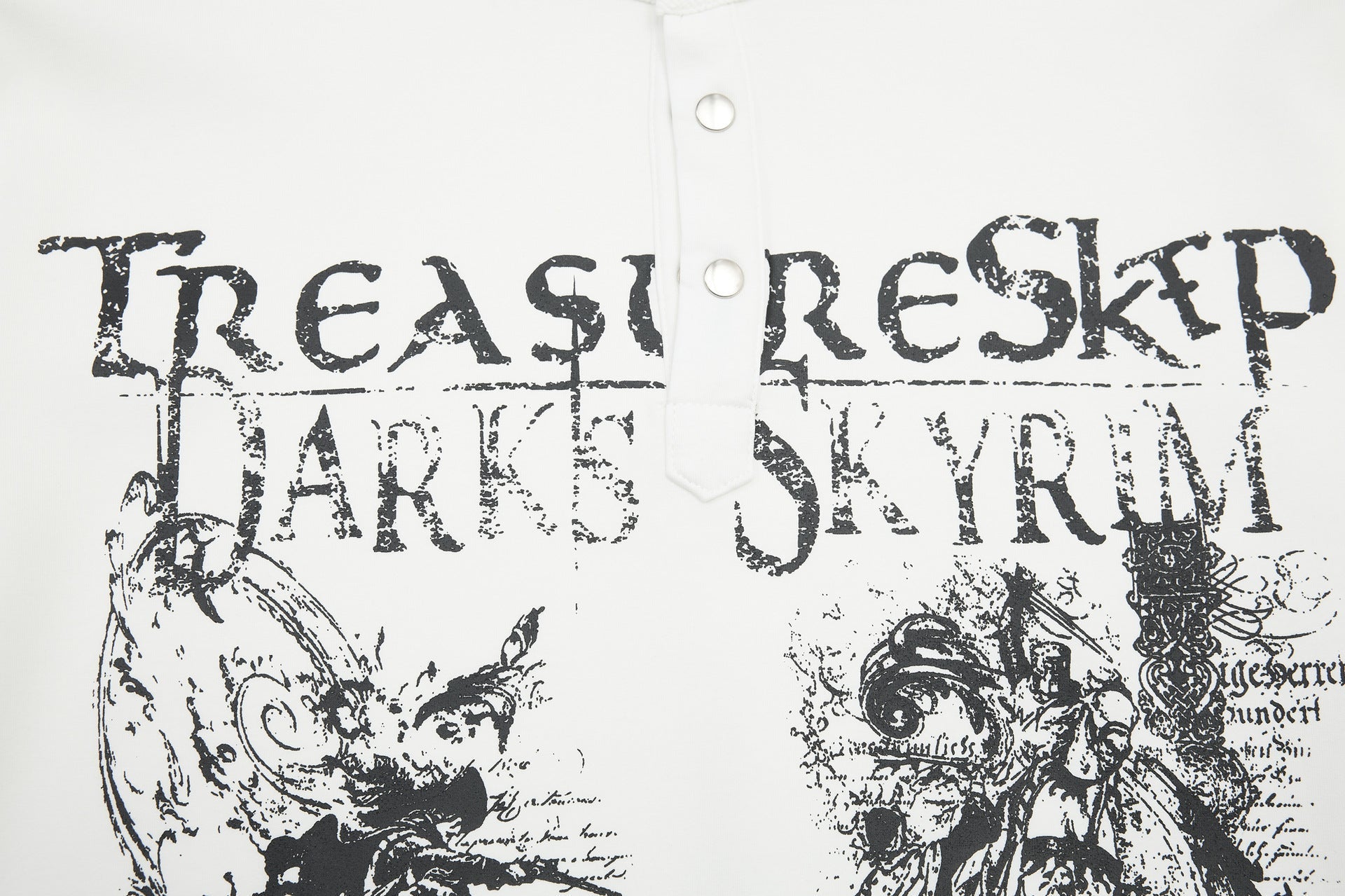 Air Layer Button Art Print Short Sleeve T-Shirt
