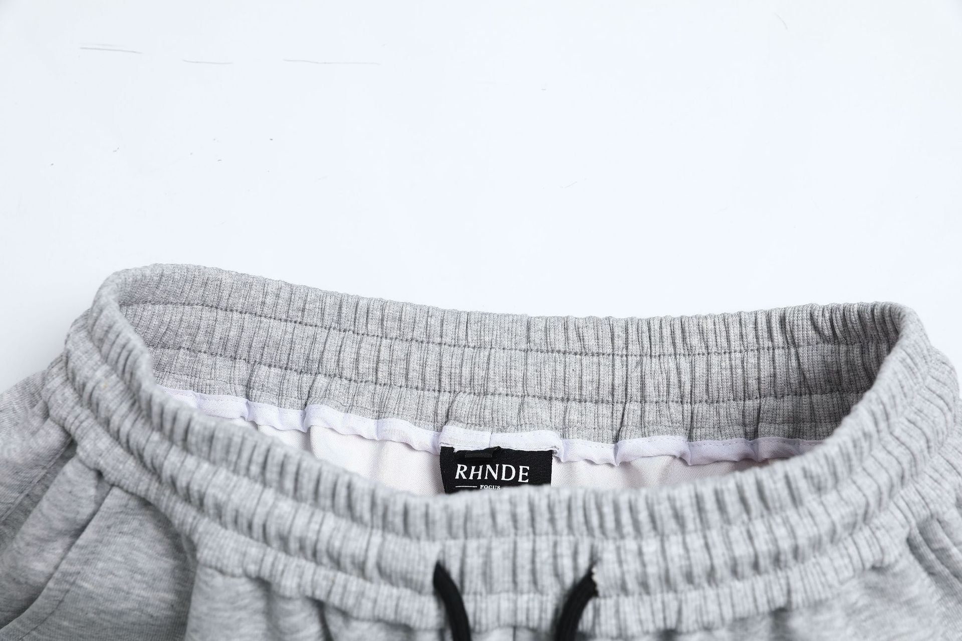 Deconstruction Curved Leg Wide Leg Sweatpants