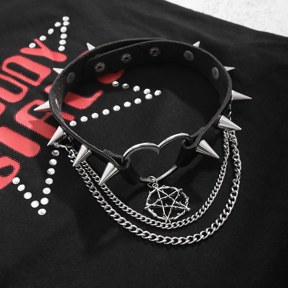 Gothic Collar Leather Choker