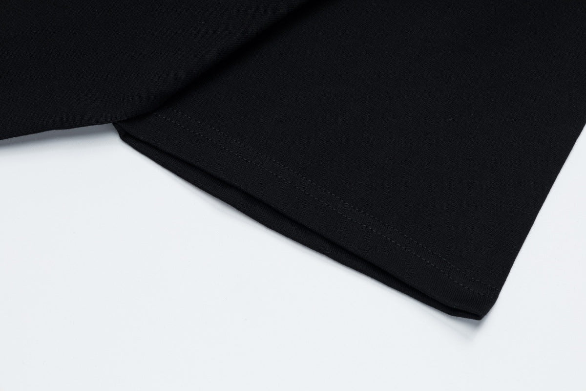 Cross Patch Beads Short Sleeve T-Shirt