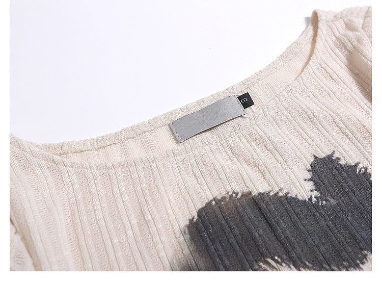 T-shirt d'été à manches longues pour filles épicées et amincissantes