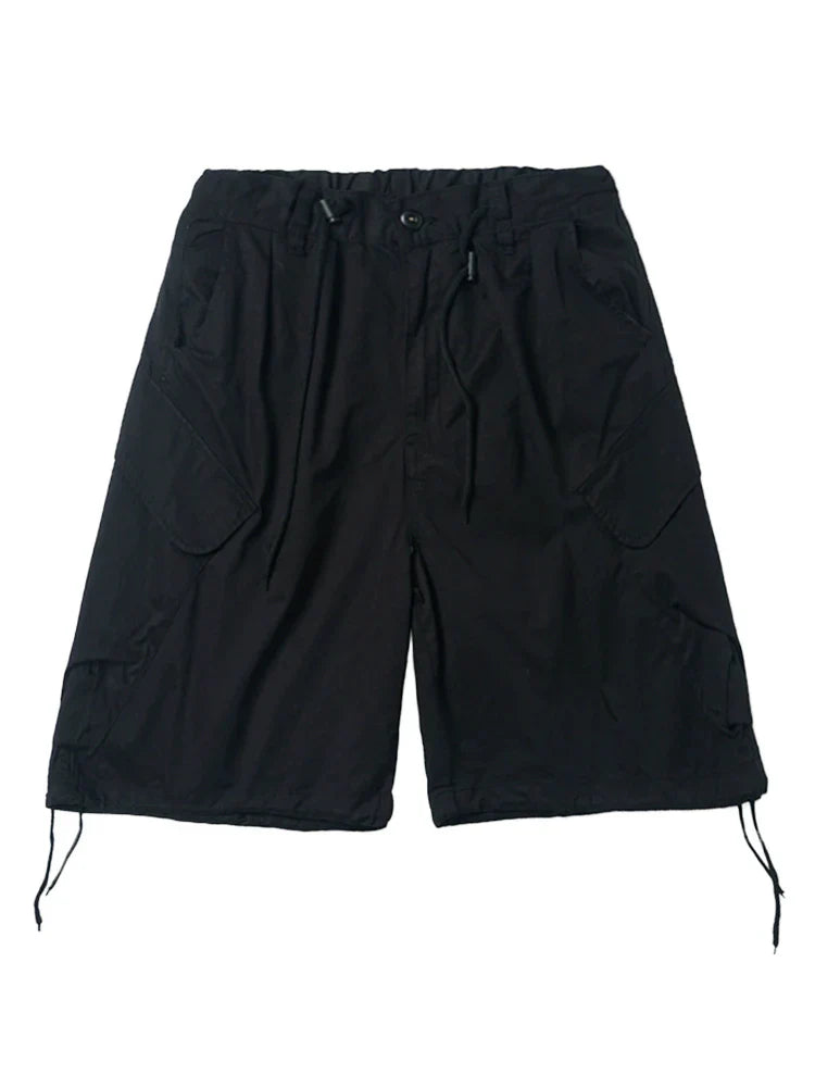 Large Pocket Workwear Wide Leg Short Pants