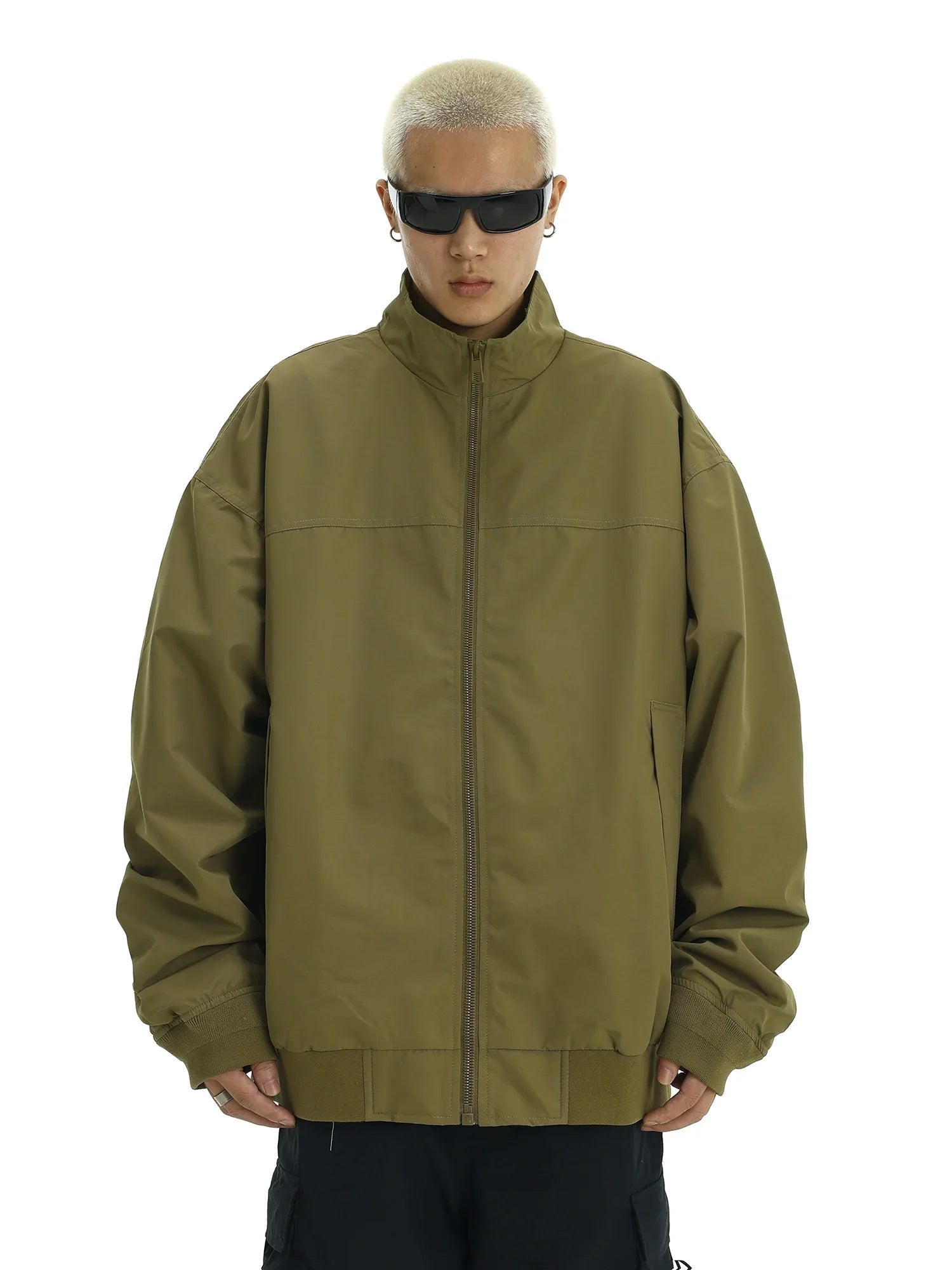 Stand Neck Zipper Jacket