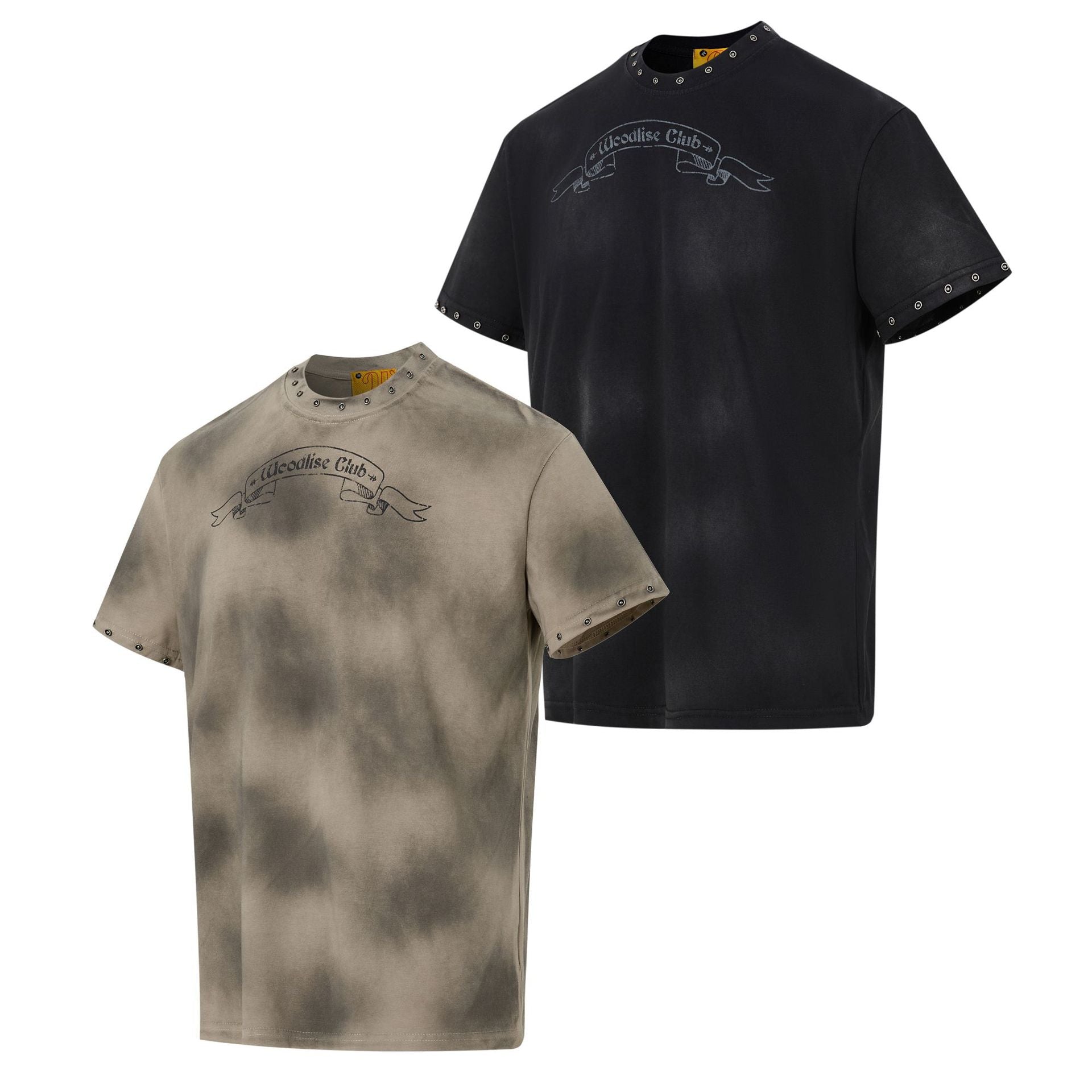 Washed Spray Paint Short Sleeve T-Shirt