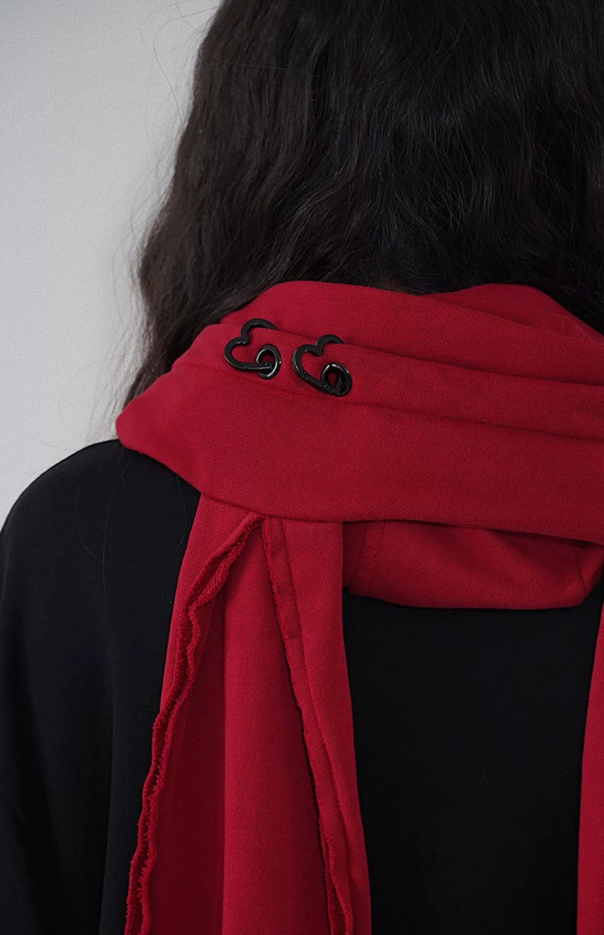 Red & Black Star Hat Scarf