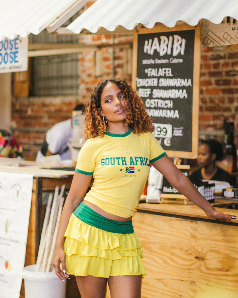 SA Vintage Jersey Cropped T-Shirt