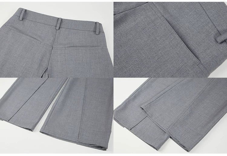 Wide Leg Floor Dropping Trousers