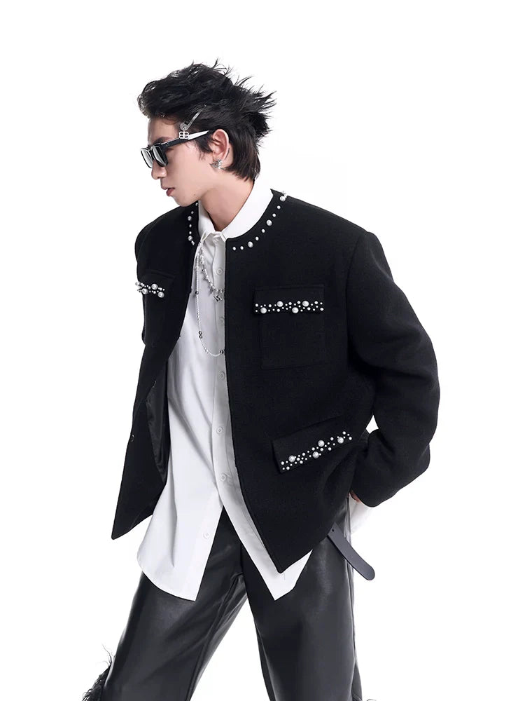 Embroidery Pearl Design Jacket