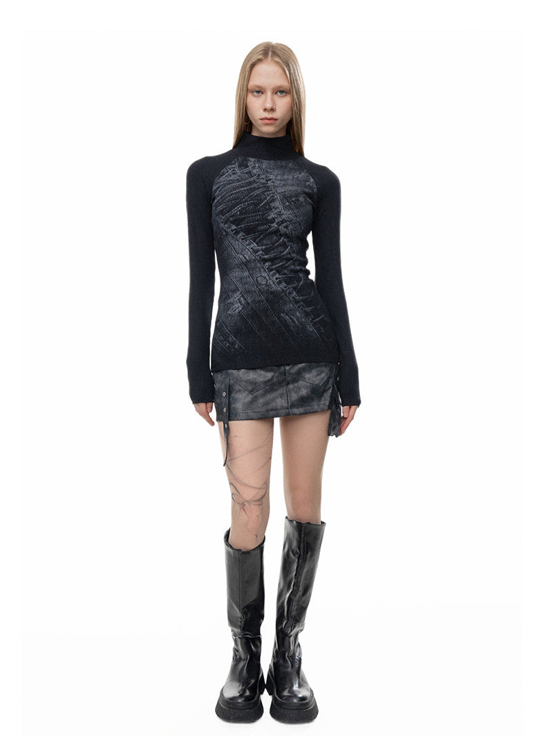 Strings Printed Long-Sleeved T-shirts