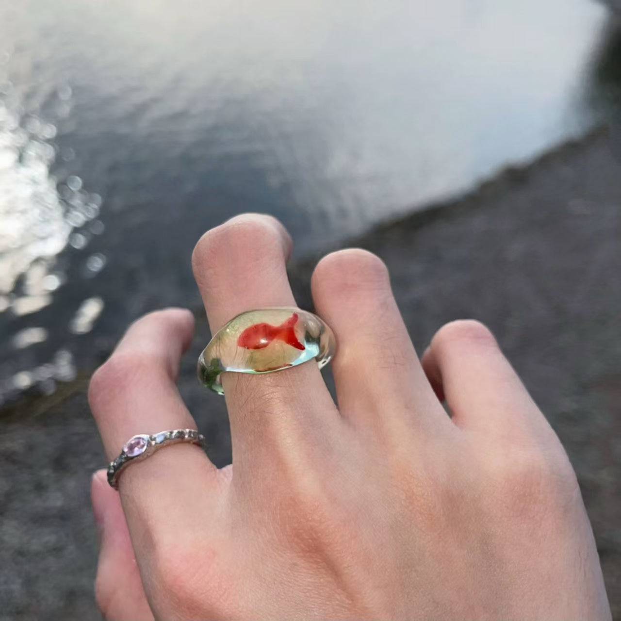 Y2K Fish Summer Ring