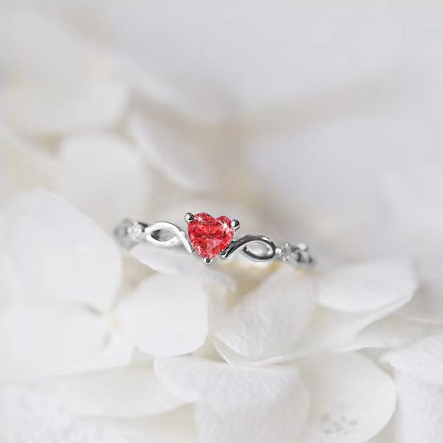 White Gold Red Diamond