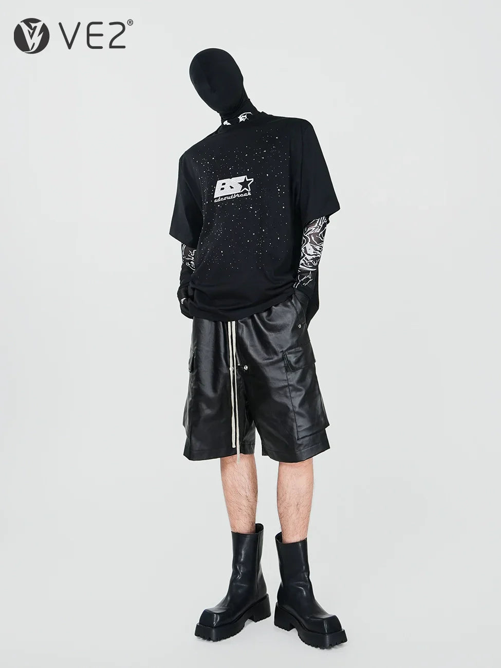 Matte Coated Multi-Pocket Straight Cargo Short