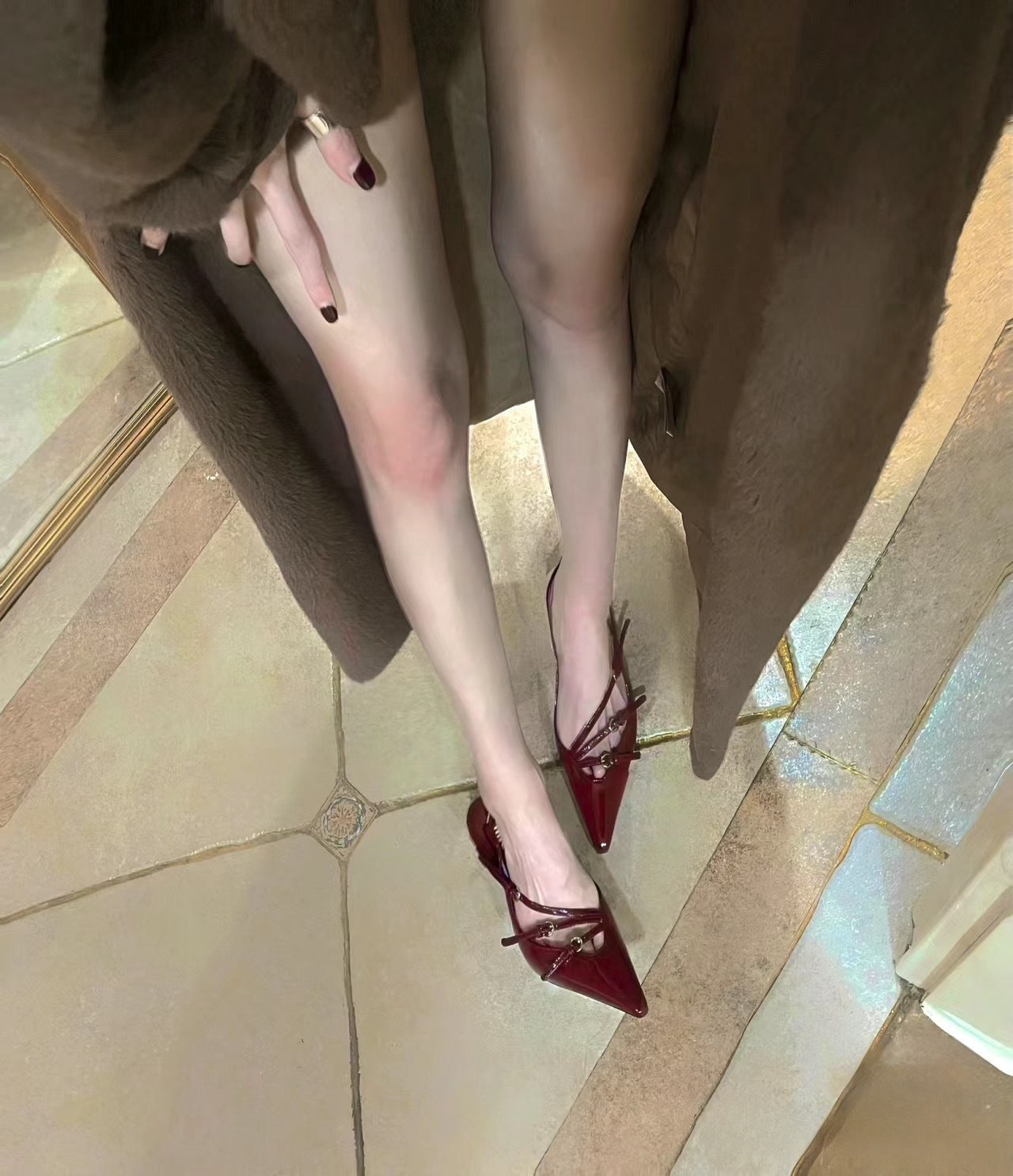 Feminine Silk Pointed Toe Stiletto Heels