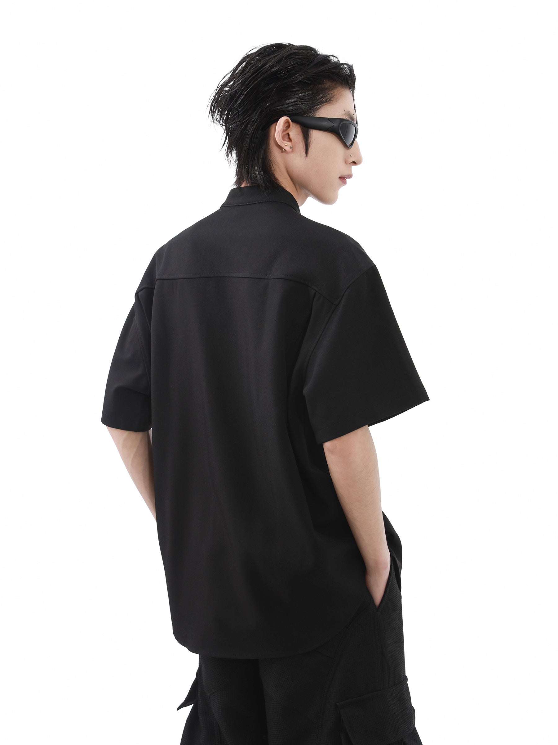 Drape Texture Cool Touch Short Sleeve Shirt