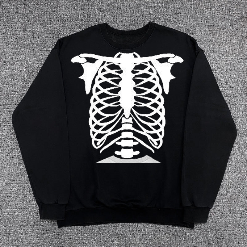 Skeleton Design Sweatshirt
